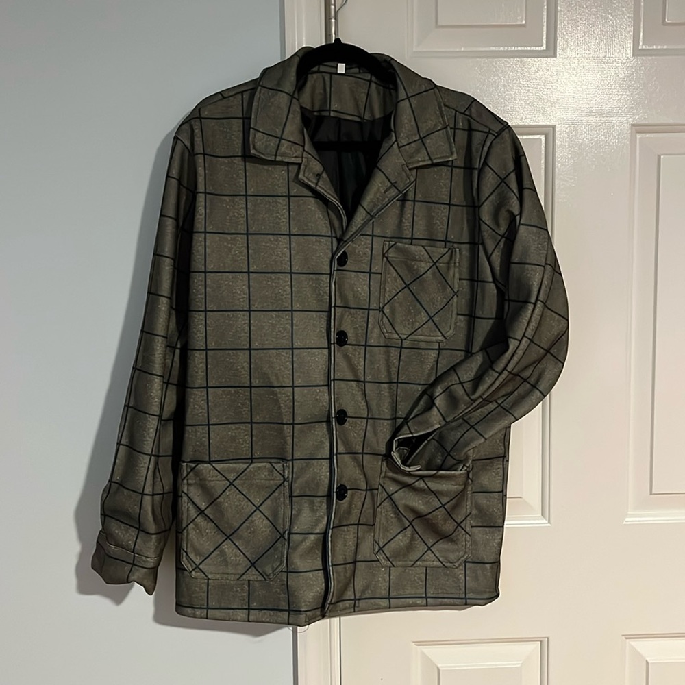 ❌SOLD❌ Shirt Jacket, looks like fleece or wool, men’s